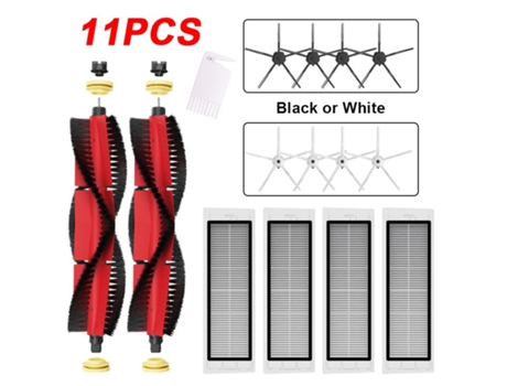11 piezas de piezas de aspiradora cepillo principal desmontable cepillo lateral de silicona fregona para Roborock S5Max S6 S50 S6 Maxv S4 E4 Acceso...