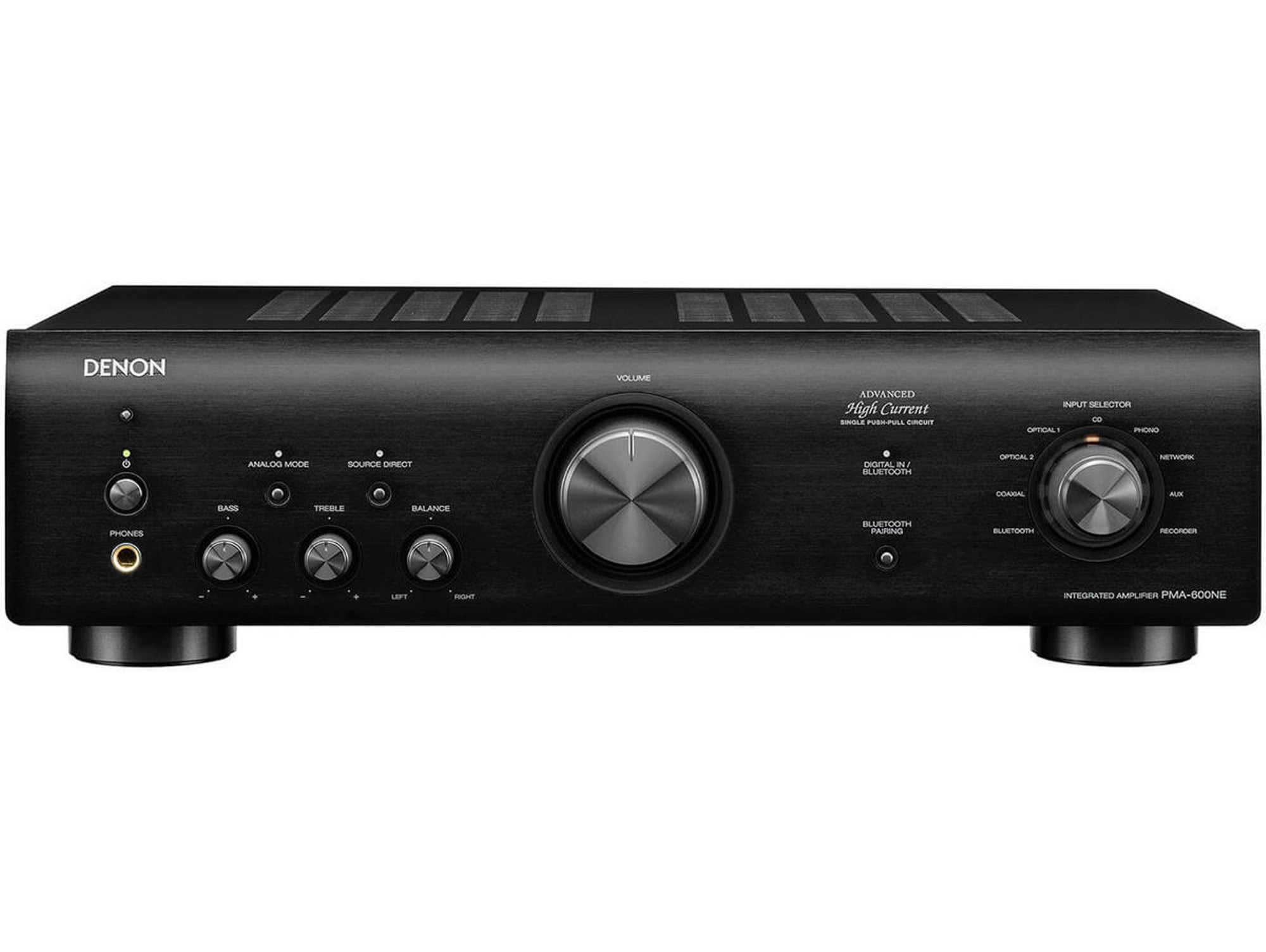 Amplificador Estéreo DENON PMA-600NE (Negro - 2 Canales - 70 W - Bluetooth)