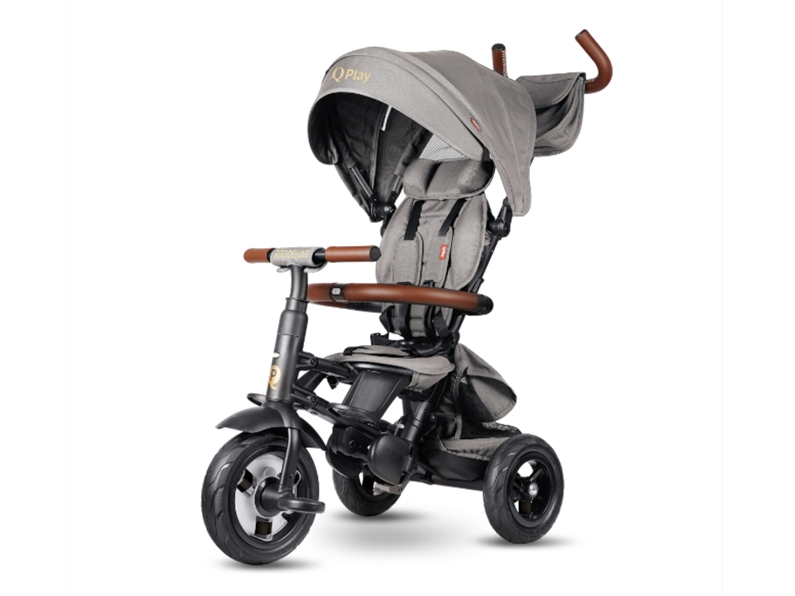 Triciclo Qplay Rito Deluxe Gris