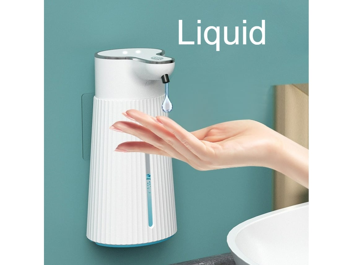 Dispensador De Jabón Automático (líquido) De 400 Ml, Recargable Por Usb, Con Sensor Infrarrojo Inteligente.