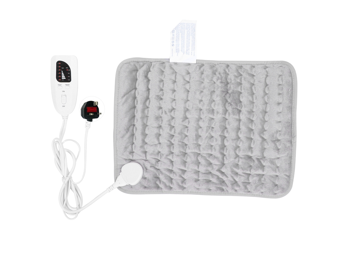 KOFIHETY Manta Eléctrica de Fisioterapia Pequeña Gris Plomo con Calor y 6 Niveles de Temperatura