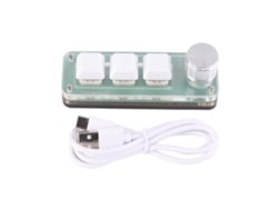 Baoj-2026teclado Mecânico 3 Teclas Rgb Com Controle Programável E Cabo Desmontável Para Jogos Osu E Escritório