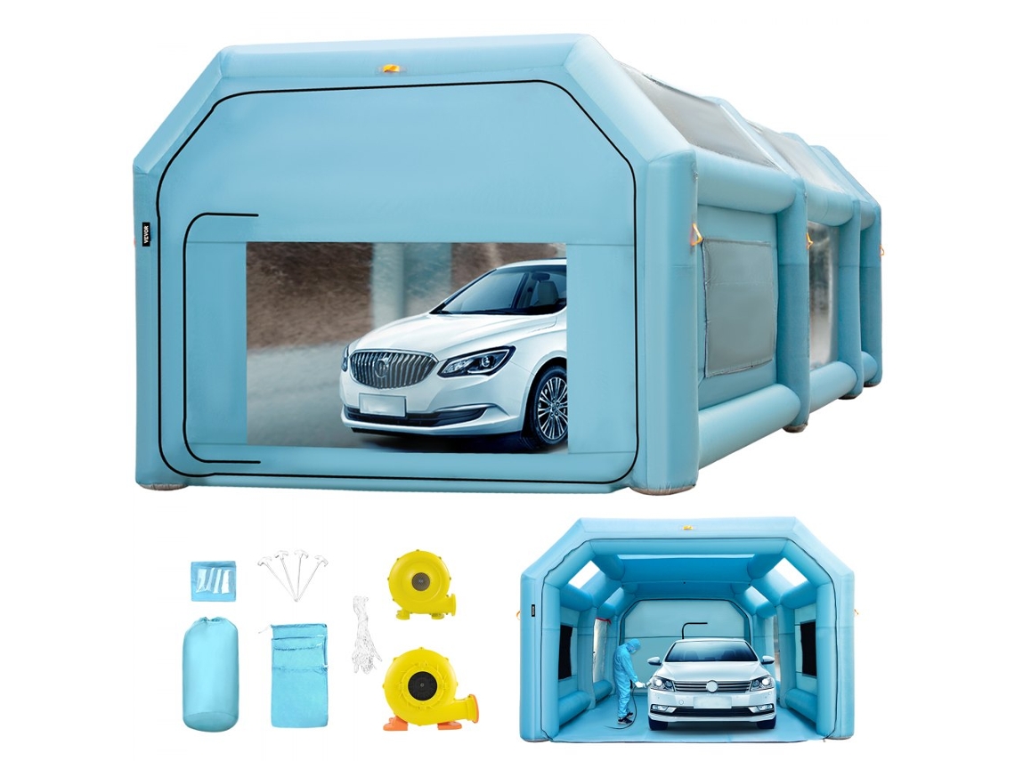 VEVOR Cabina de Pintura Inflable 8x4x3 m Carpa Hinchable para Automóviles