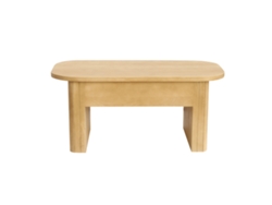 Mesa baja elevable rectangular de madera maciza de mango An. 100 cm Latigo Miliboo