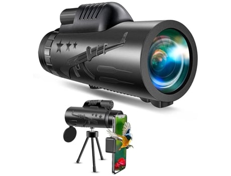 Binoculares monoculares 10X30 Telescopio de alta resolución para teléfono celular Telescopio de visión nocturna para adultos y niños en verde activ...