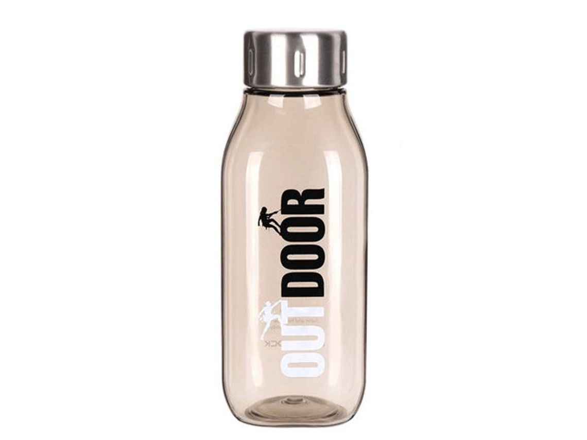 2026da-botella De Agua De Plástico Sin Bpa Linjou, Tapa Flip Top Estanca Con Red De Té 900ml Marrón