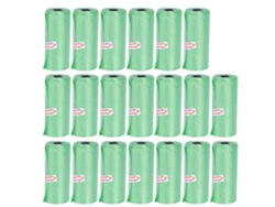 20 Rollos De Bolsas De Basura Desechables Para Bebés, Biodegradables, De Plástico Ligero Y Ecológico, Color Azul/verde.