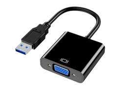 Adaptador USB 3.0/2.0 a VGA con controlador externo, convertidor de vídeo HD 1080p. Cissaea22