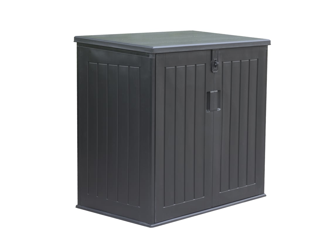 Caixa de Armazenamento Ao Ar Livre de Resina Soften 775L Cinzento 116 X 71 X 112.5/109 Cmgardiun