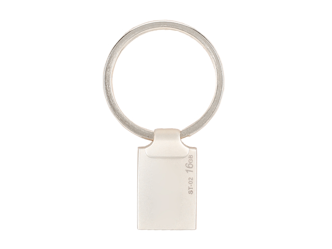 Unidad Flash Usb De 16gb Usb 3.0 De Alta Velocidad Con Carcasa Metálica Plateada Para Almacenamiento De Memoria