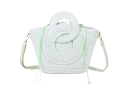 Bolsa Mão Cabas Trançada Estilo Boho com Pegas Sculpipas GALLANTRY