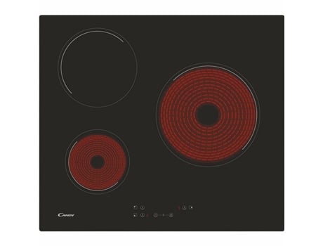 Placa de Vitrocerámica CANDY CH63CC/4U2 (Eléctrica - 60 cm - Negro)
