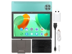 Tableta 2 en 1 de 10,1 pulgadas, 8 núcleos, 8 GB de RAM, 256 GB de ROM, Wi-Fi 5G, color verde claro dorado