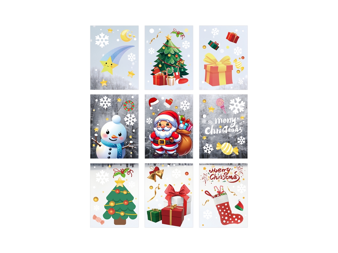 Pegatinas navideñas para ventanas 3