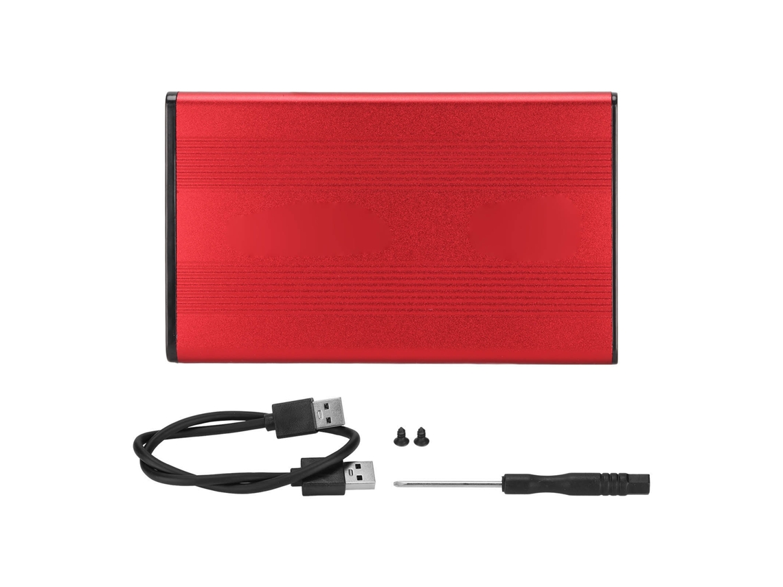 Caja De Disco Duro Externo Usb3.0 Para Disco Duro Móvil De 2.5 Pulgadas Rojo