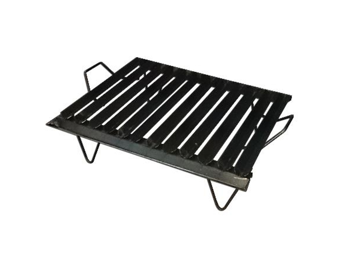 Plancha asar tipo argentino 50 x 40 con patas + vertegrasas