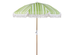 Sombrilla de jardín BELIANI Mondello de Poliéster Verde 150x150x210