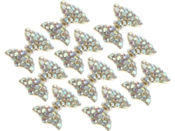 30 Pièces Bow Nail Robe Autocollants Pour Ongles Strass Les Autocollants D'art D'ongle Décorations