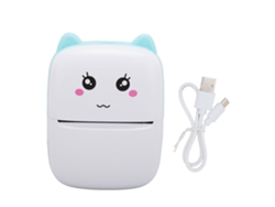 Mini Impresora Térmica Portátil Bluetooth De Bolsillo Para Estudiantes - Preguntas Incorrectas - Fotos - Azul
