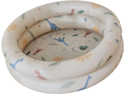 Piscina Inflable Para Niños, Redonda Bebés, De Pvc A Prueba Fugas Interiores Y Exteriores (beige)