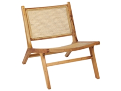 Cadeira de madeira com trança vienense BELIANI Middletown de Mogno Natural 60x83x72