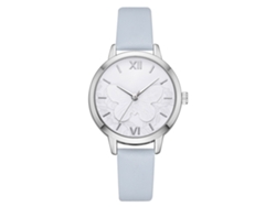 Reloj De Pulsera Casual De Moda Para Mujer Lvpai Con Correa De Piel Sintética Azul Cielo.
