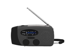 FM AM radio solar manivela radio con linterna LED portátil USB radio FM AM deco reloj modelo europeo