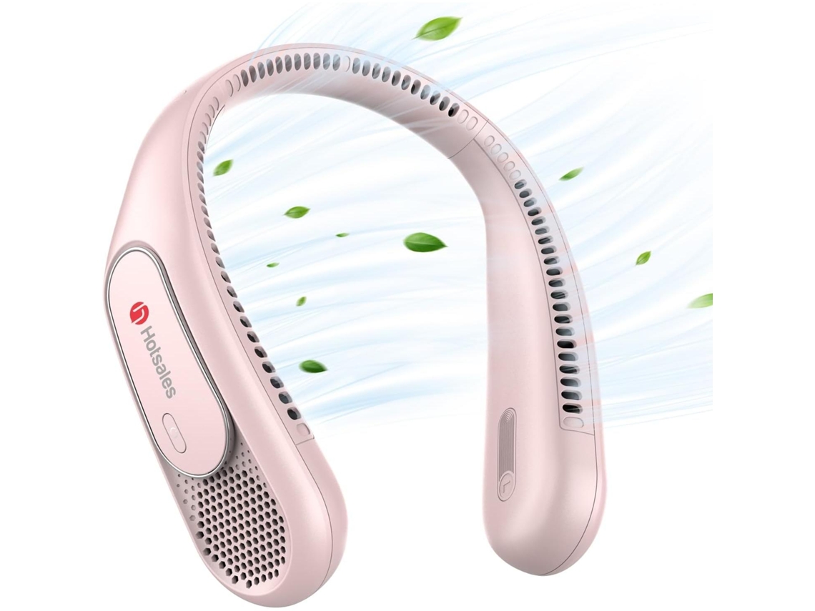 Ventilador De Cuello (rojo) - Ventilador Sin Aspas - Portátil - Recargable 4000 Mah - Tres Velocidades