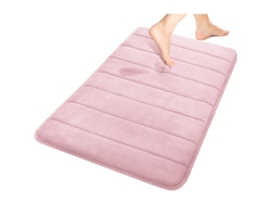 Tapete De Baño De Espuma De Memoria Grande 80x50 Cm Suave Absorbente Anti-deslizante Azul