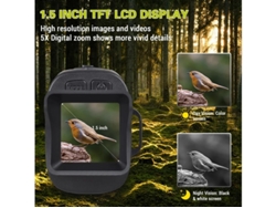 Gafas de visión nocturna digitales, monocular de 7 niveles para la oscuridad con zoom digital de 5x, 3000 mAh, guarda fotos desde 24 horas. Yizhood