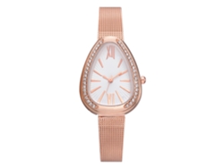 Reloj Analógico Sencillo Y Elegante Para Mujer Con Correa De Plástico Blanca, De Cuarzo, Informal Y Elegante.