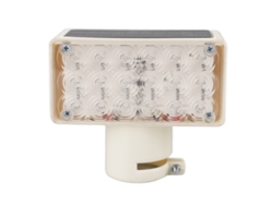 Luz Solar De Advertencia Vial Con 18 Led, Luz Roja Y Azul Alternas, Resistente Al Agua.