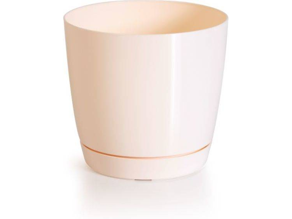 Maceta PROSPERPLAST Coubi Round P (Beis - 13.5 x 13.5 x 12.4 cm)