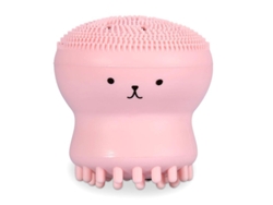Cepillo Pequeño Exfoliante Facial Con Forma De Pulpo Y Función De Masaje Para Desmaquillar Y Controlar La Grasa.