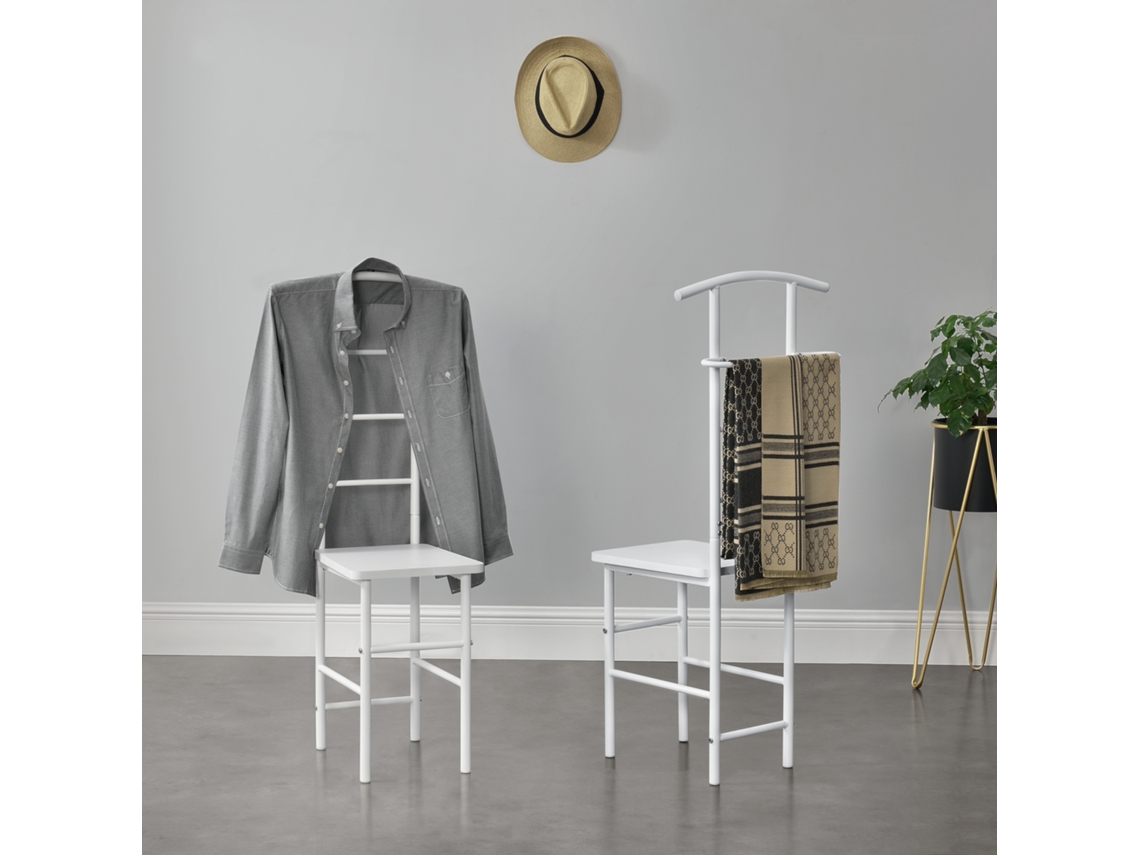 Percha [EN.CASA] Blanco (MDF/Metal - 107 x 45 x 45 cm)