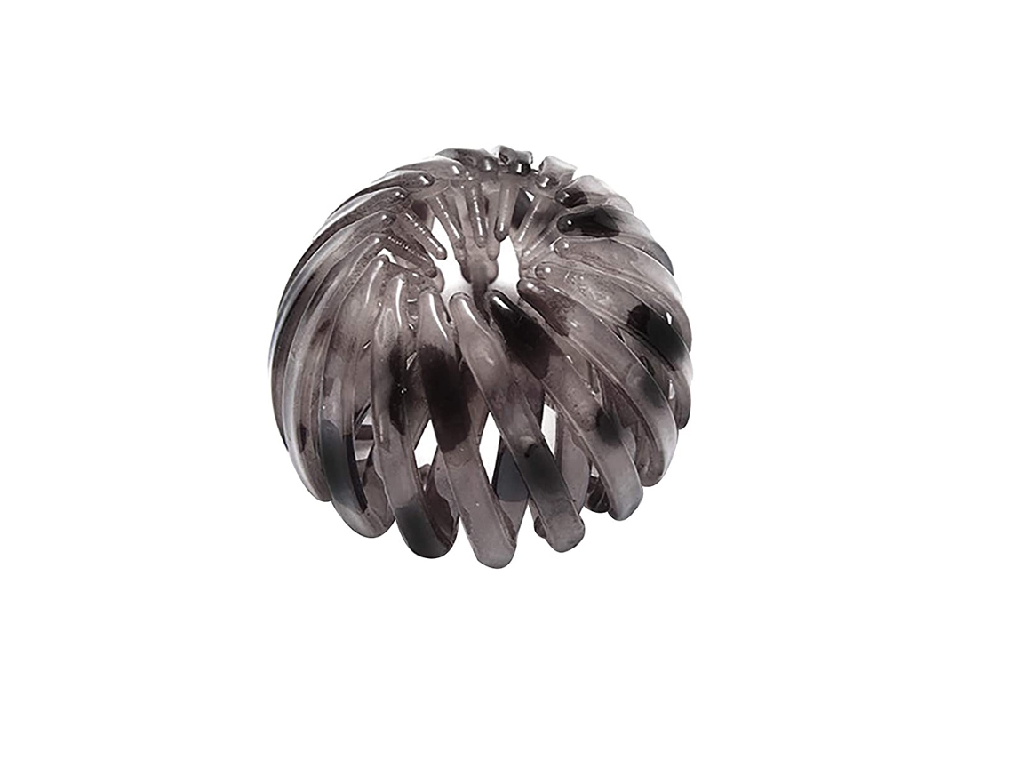 Horquillas clásicas geométricas con forma de nido de pájaro para mujeres y niñas, 1 unidad, marrón oscuro.