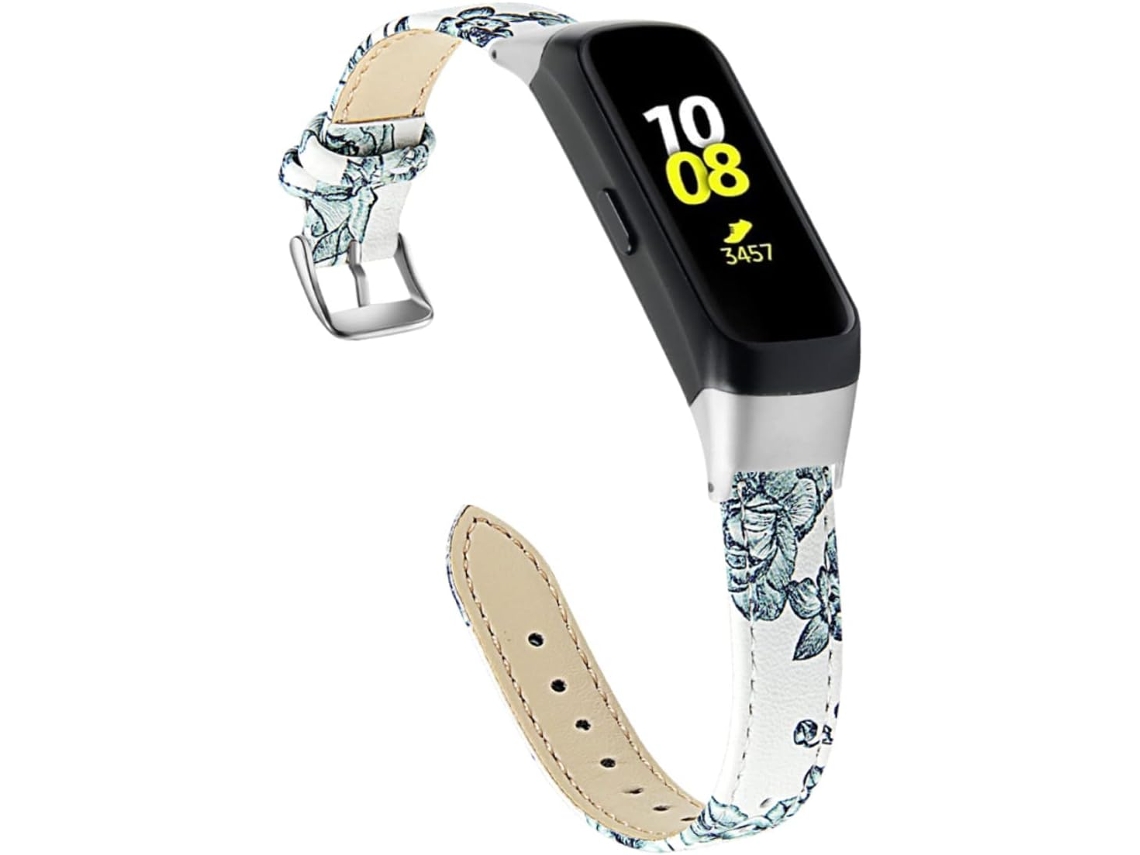 Correa Cuero Vacuno Smartwatch Reloj Estampado Compatible Galaxy Accesorios Diario Uso