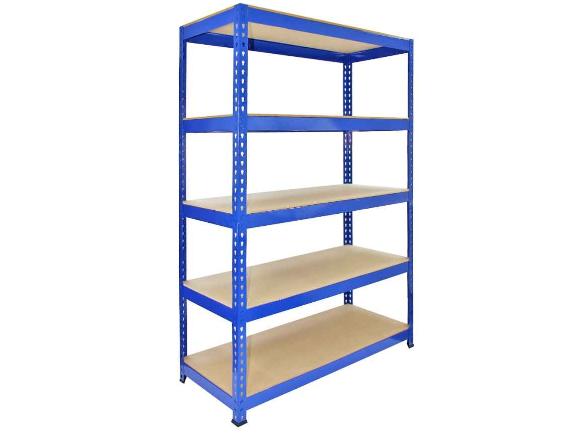 Estantería metálica Metashelves Q Rax 5 azul 120 x 50 x 180 cm Monstershop