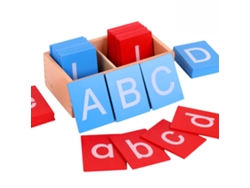 Rebe-tablero De Arena Com Letras Dobles Para Niños Caixa Vermelha E Azul Material Didático Jardim De Infância
