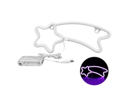 Luz De Neón Led Con Forma De Meteorito Decorativa Para Bodas, Cumpleaños Y Regalos (morado)