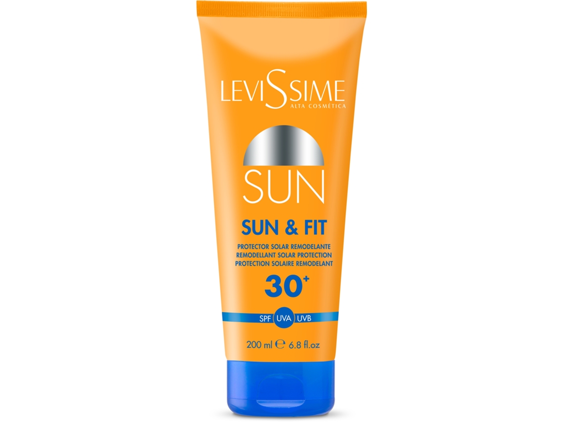 Protector solar y remodelador corporal FPS 30 200 ml Levissime