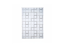 Relaxdays Cortina De Ducha Square, A Cuadros, Soporte De Techo, Semitransparente, 160x240 Cm