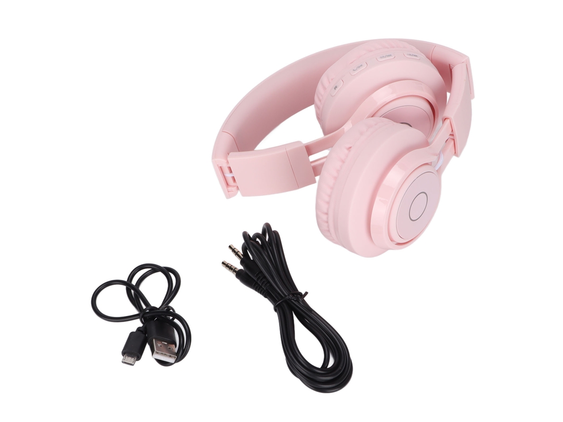 Auriculares Bluetooth Bt06c Para Niños, Plegables, Ajustables, Con Luz Rgb Y Micrófono.