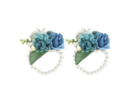 2 piezas/bolsa de flores artificiales para damas de honor, bodas, cumpleaños, cócteles, Kofihety