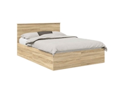 Maison Exclusive - Estructura De Cama Con Cabecera Roble Sonoma 150 X 200 Cm