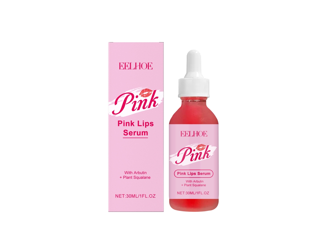 Sérum De Cuidado Labial Rosa Eelhoe, Hidrata Diariamente Labios Secos Y Reduce Líneas Labiales