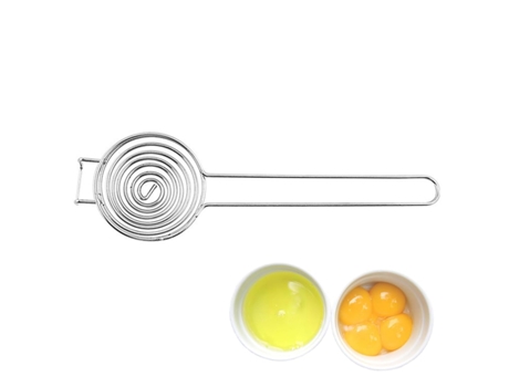 Separador de huevos-Herramienta separadora de clara de yema-Acero inoxidable de grado alimenticio-Lavavajillas ZMDECQNA