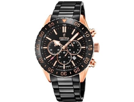 Reloj FESTINA Hombre (Acero - Negro)