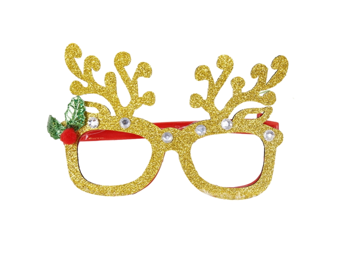 Gafas navideñas, gafas con montura brillante, decoración para fiestas. TRUYUETY