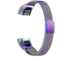 Correa magnética de acero inoxidable iridiscente Chennnls para Fitbit Alta, tamaño grande (170 mm, 236 mm)